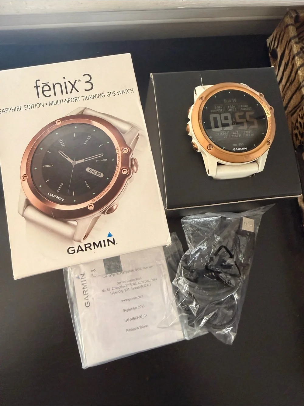 garmin Fenix 3 Sapphire Edition Multi Sport Training GPS Watch-Rose Gold Bezel